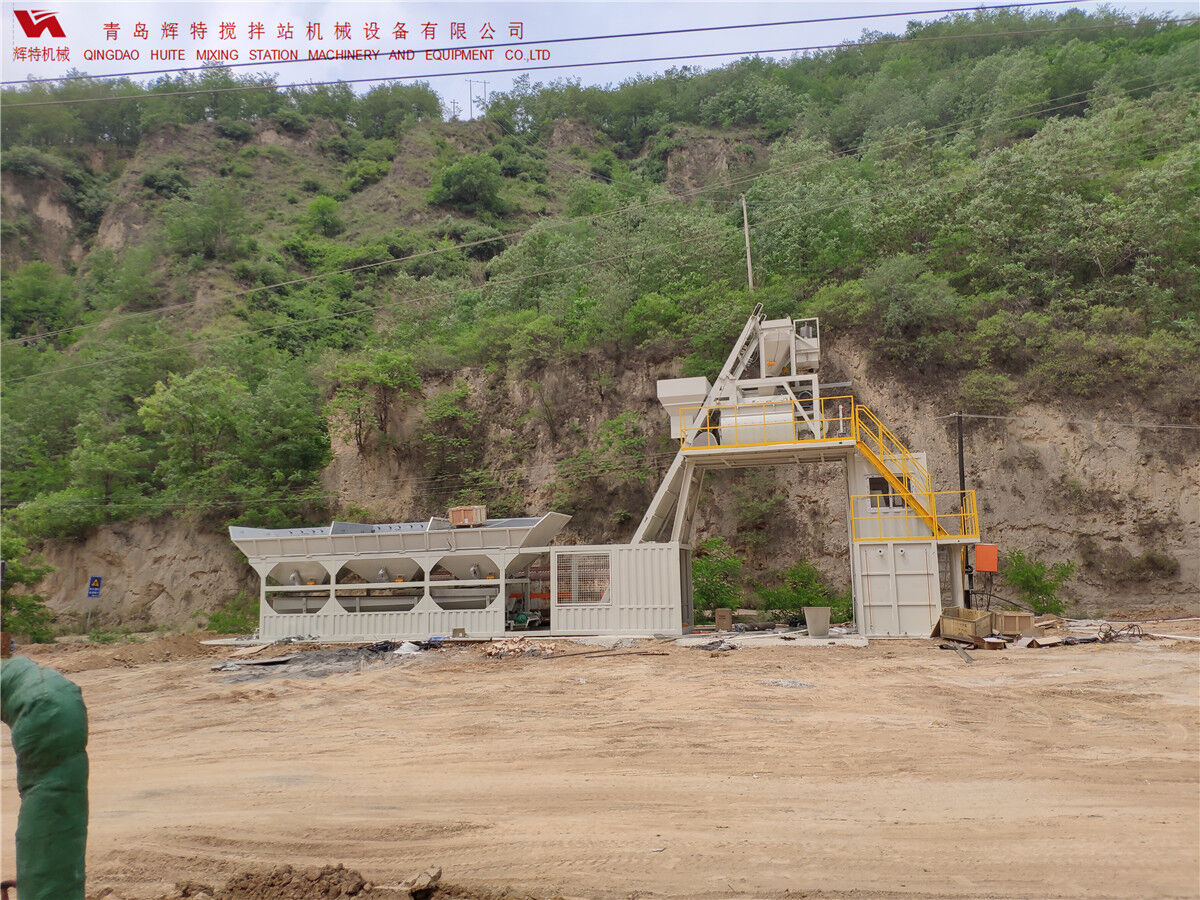 青島輝特機械 HZM75免基礎攪拌站模塊化設計，安裝快捷